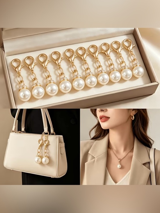 Accessories - Faux Pearl Charm - 10 Pcs